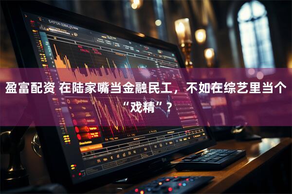 盈富配资 在陆家嘴当金融民工，不如在综艺里当个“戏精”？