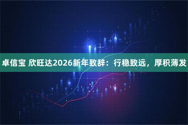 卓信宝 欣旺达2026新年致辞：行稳致远，厚积薄发